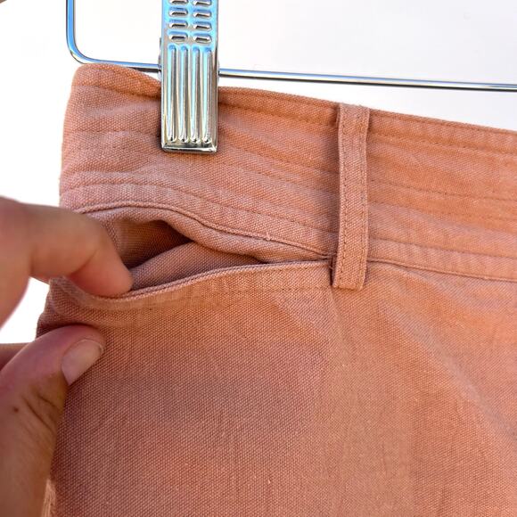 Apiece Apart Merida High Waisted Wide Leg Pants Pink Clay Cotton Size 4 - Picture 7 of 10